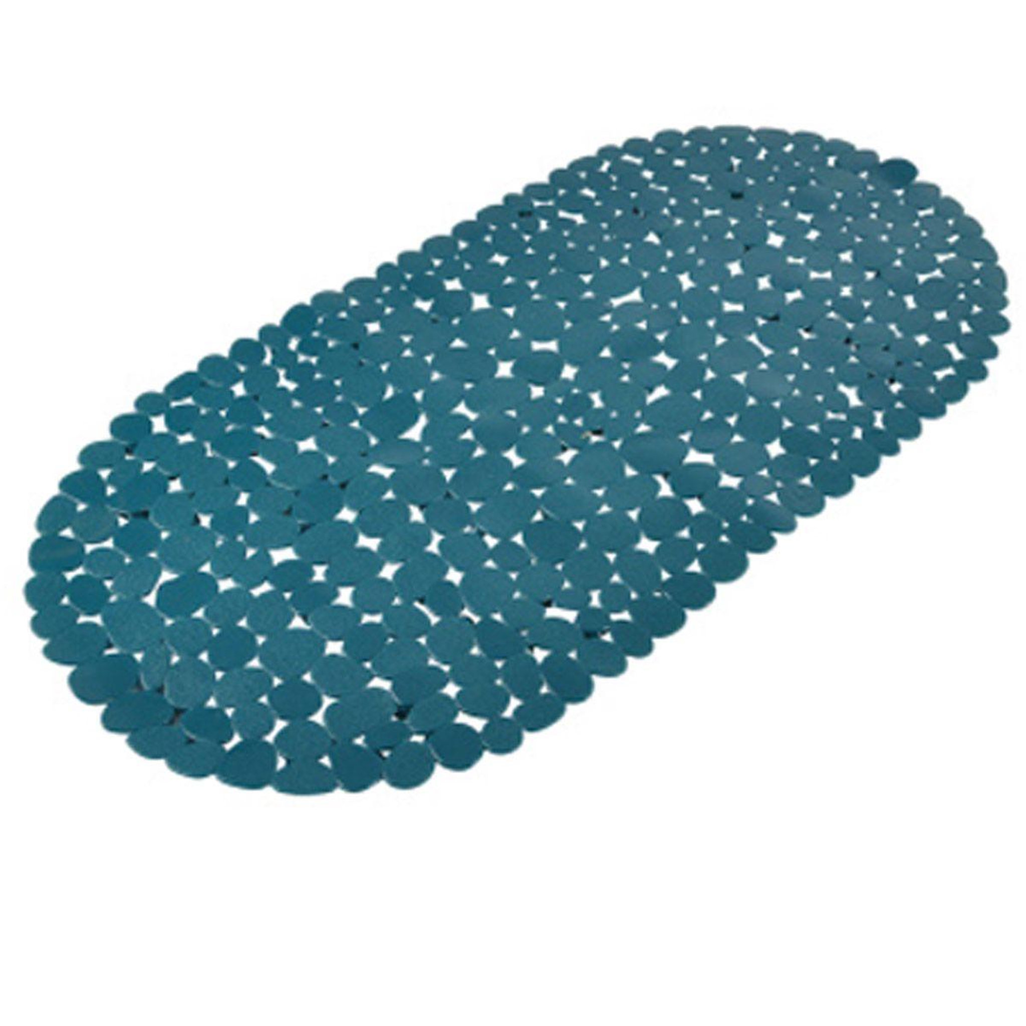 Douceur d'Intérieur Fond de bain galets  vitamine ii  36x69cm bleu émeraude