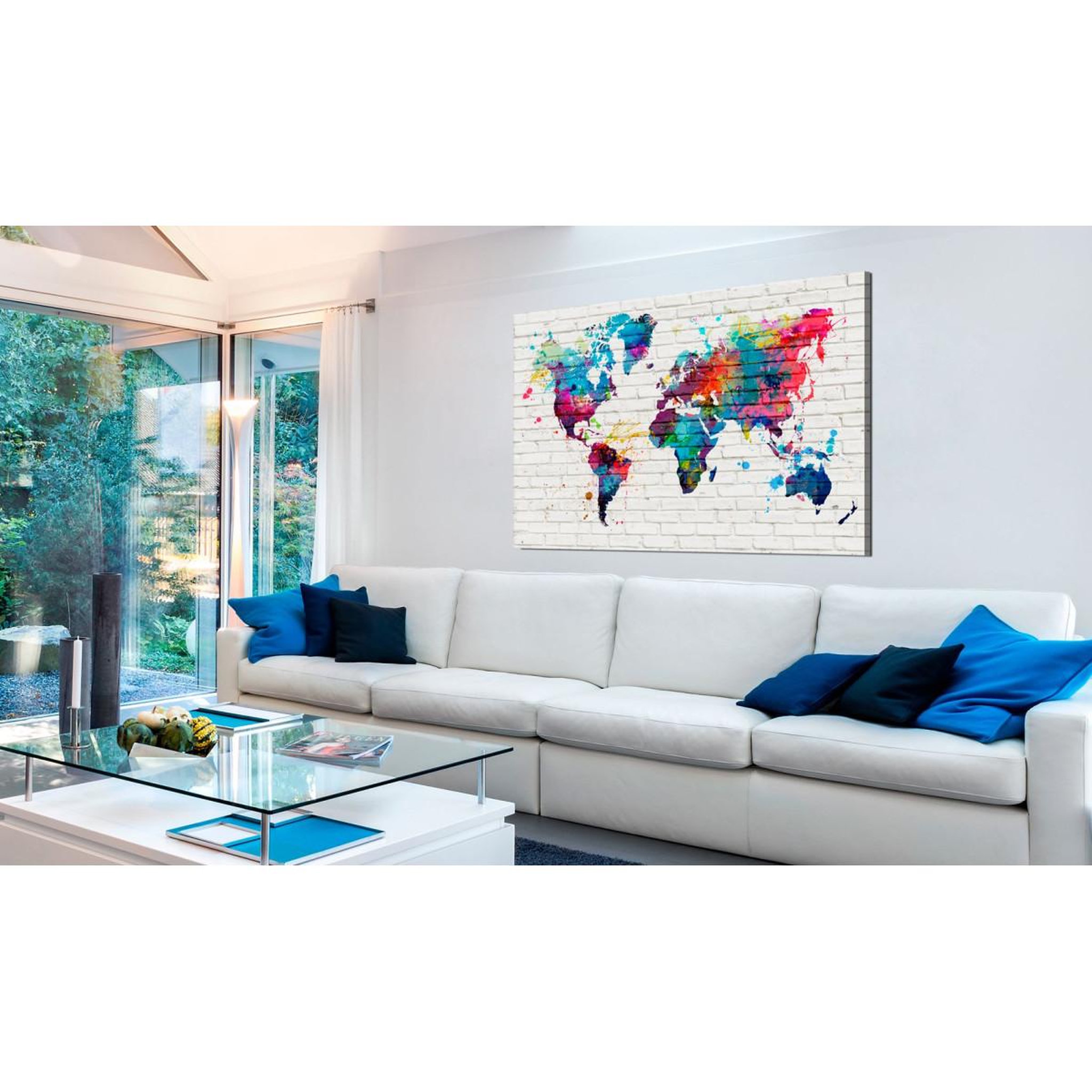 Voir la diapositive 2 : Paris Prix Tableau imprimé  modern style : walls of the world