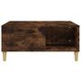 Voir la diapositive 5 : VIDAXL Table basse chene fume 80x80x36,5 cm bois d'ingenierie