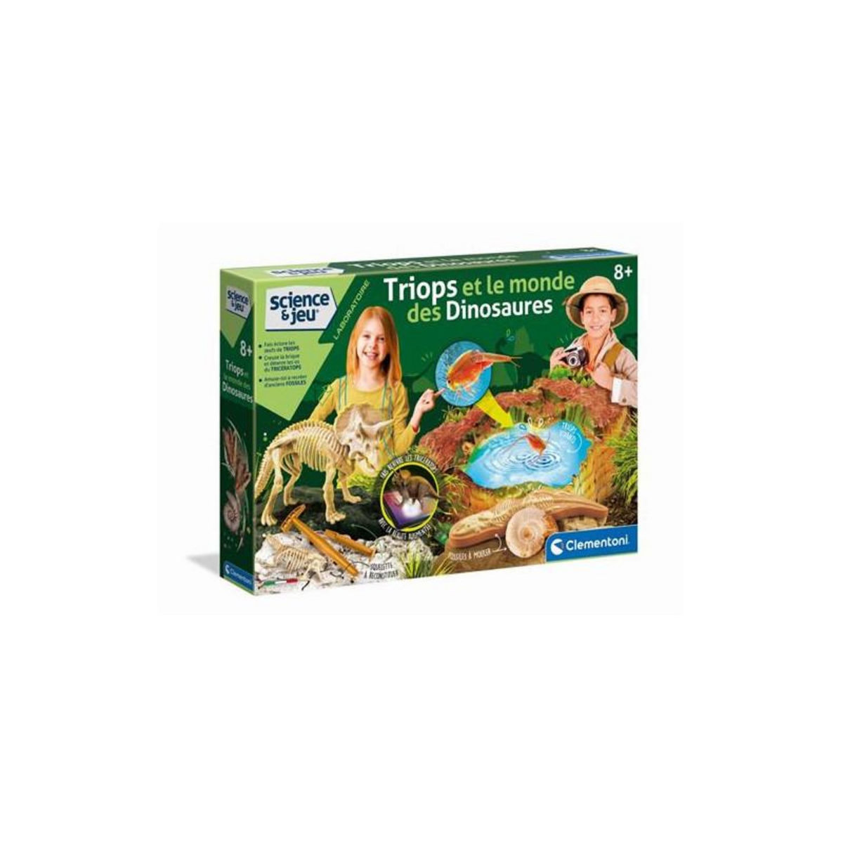 CLEMENTONI Clementoni - 52566 - Triops et le monde des dinosaures