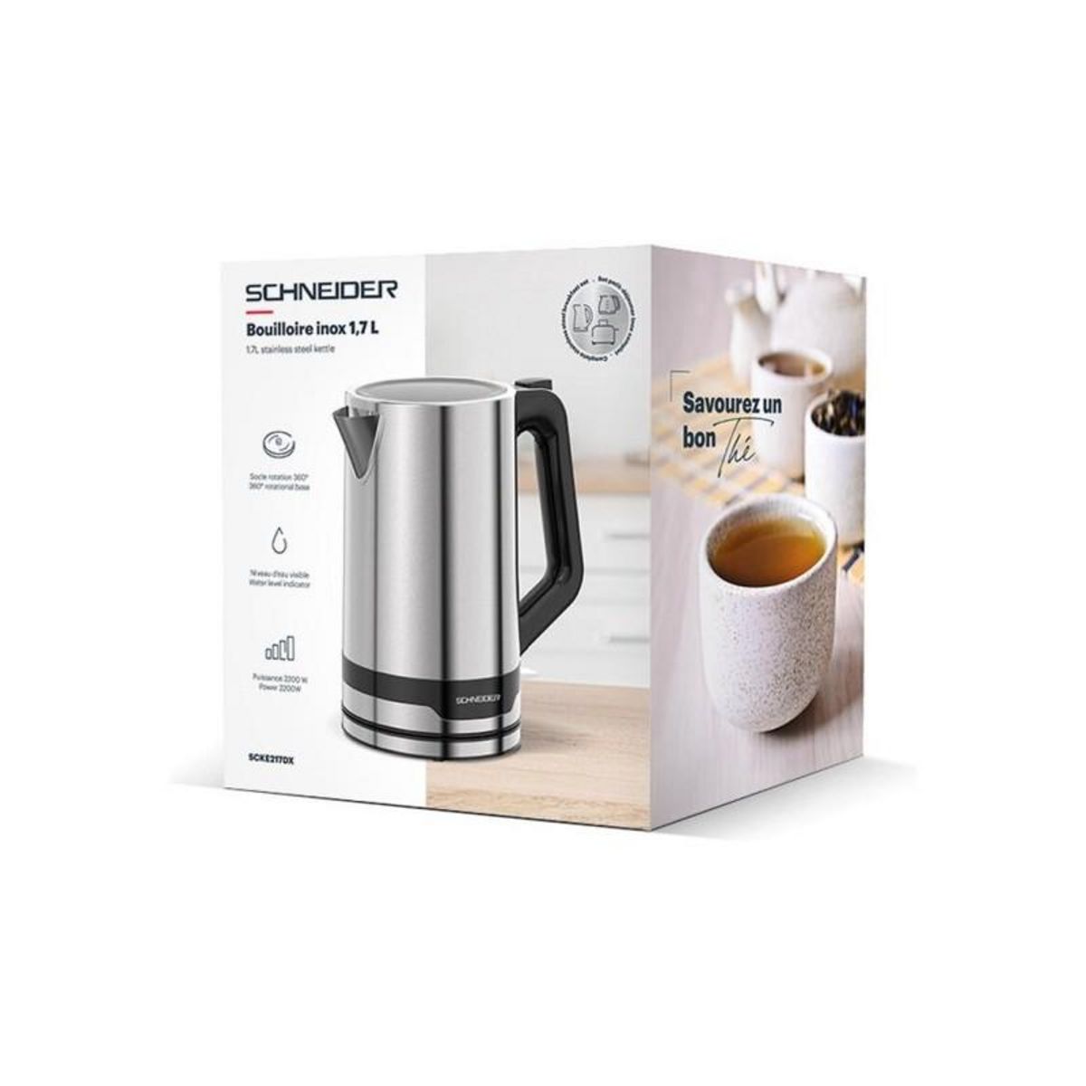SCHNEIDER Bouilloire Inox 1,7l Scke217dx Schneider