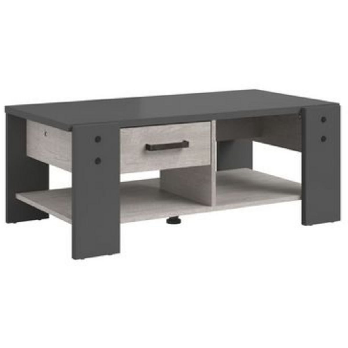 Table basse 1 tiroir 1 niche L101 x H40 x P54cm TRAVEL