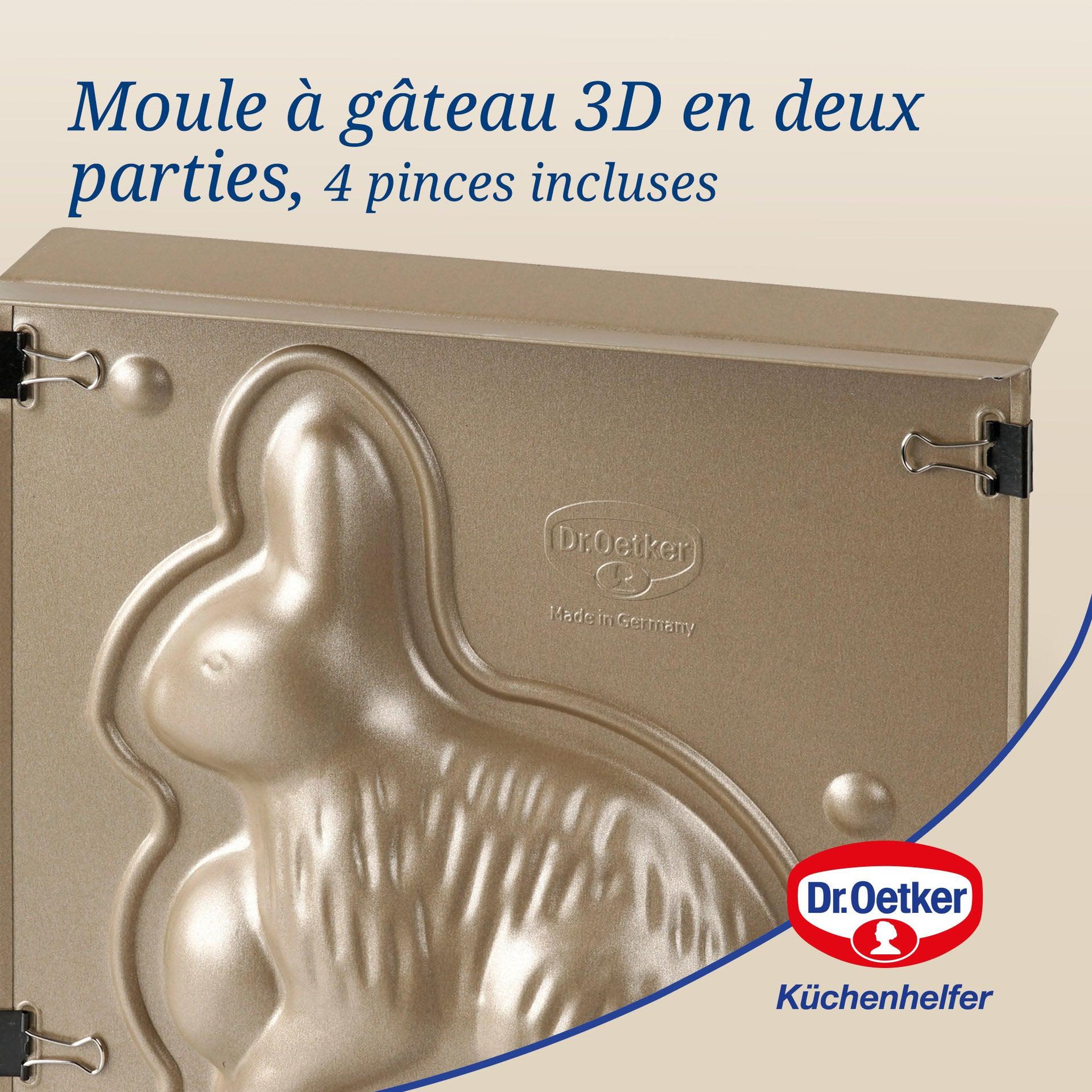 Voir la diapositive 4 : DR.OETKER Moule à gâteaux 3d en forme de lapin de pâques 600 ml dr.oetker