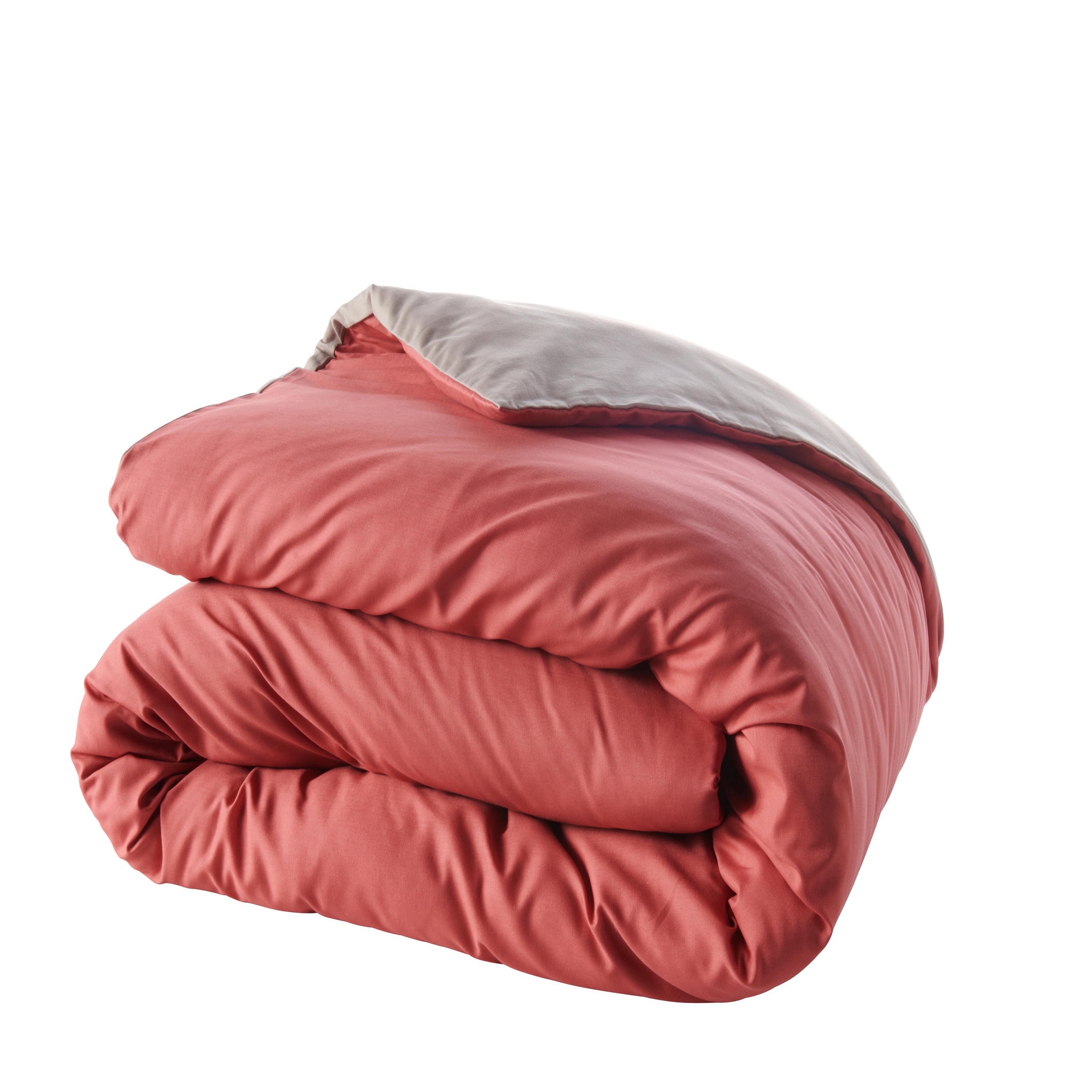 Voir la diapositive 1 : ACTUEL Housse de couette bicolore en coton 57 fils