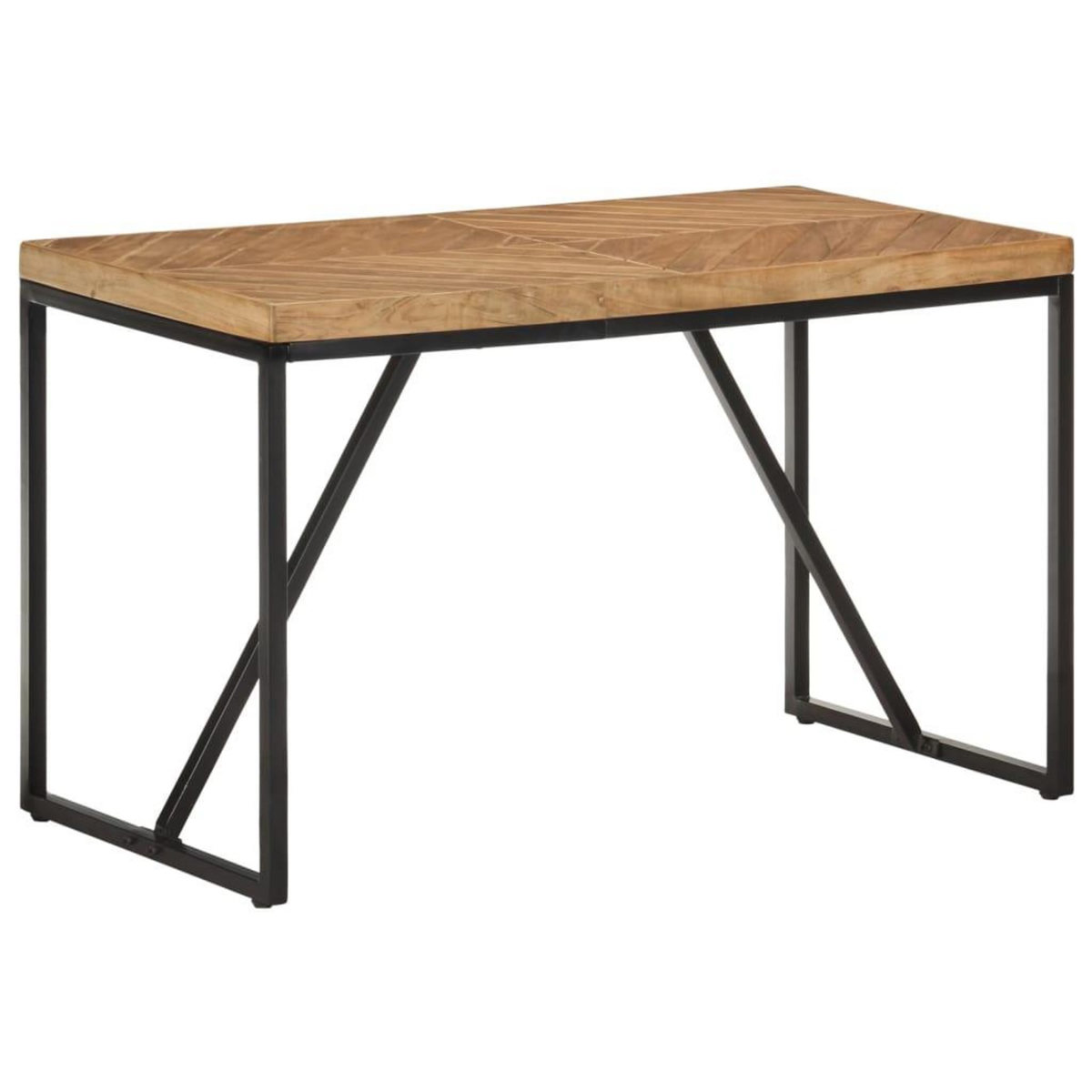 VIDAXL Table a manger 120x60x76 cm Bois massif d'acacia et de manguier