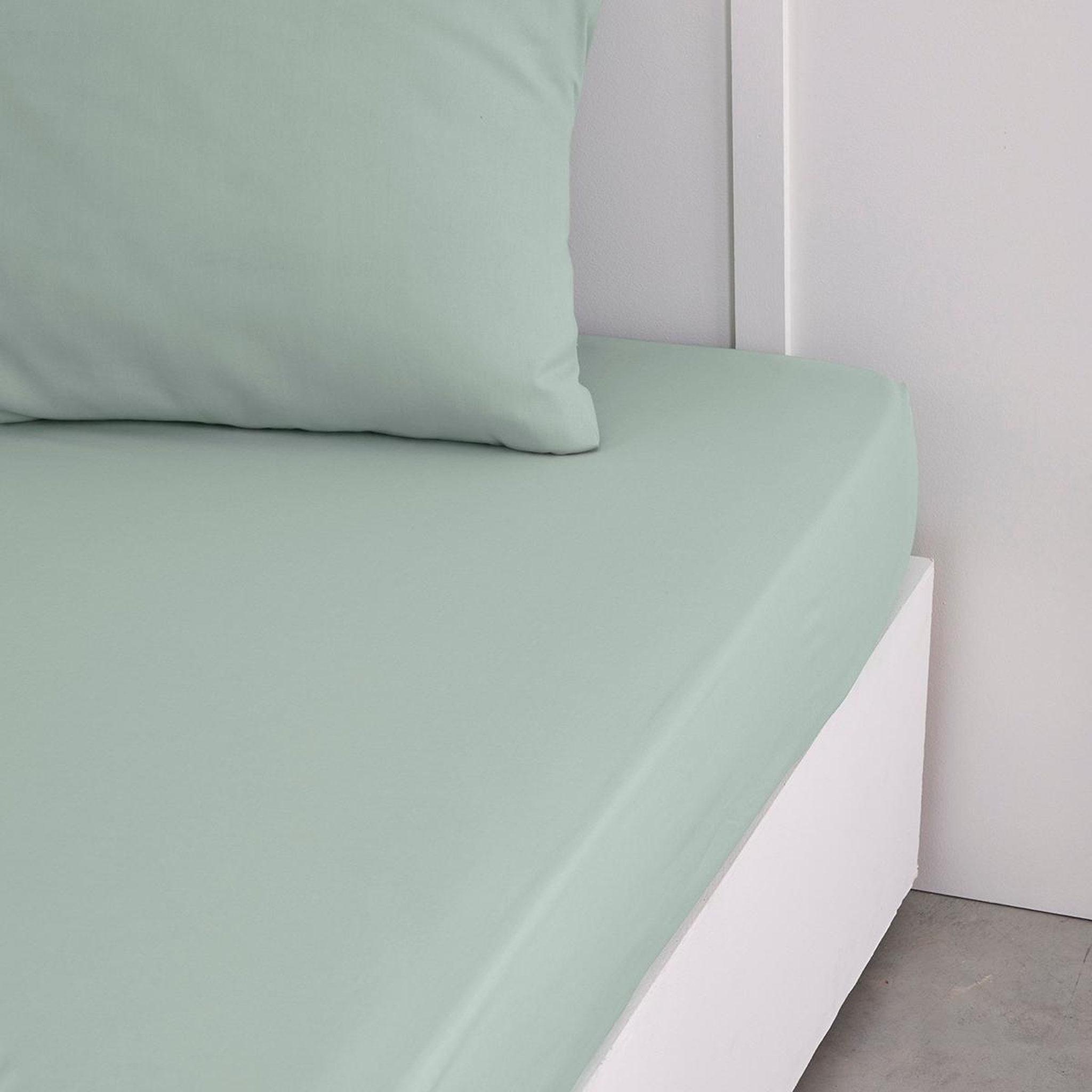 Voir la diapositive 3 : TODAY Drap housse uni en Coton 57 fils ESSENTIAL 