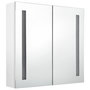 Voir la diapositive 3 : VIDAXL Armoire de salle de bain à miroir LED Blanc brillant 62x14x60cm