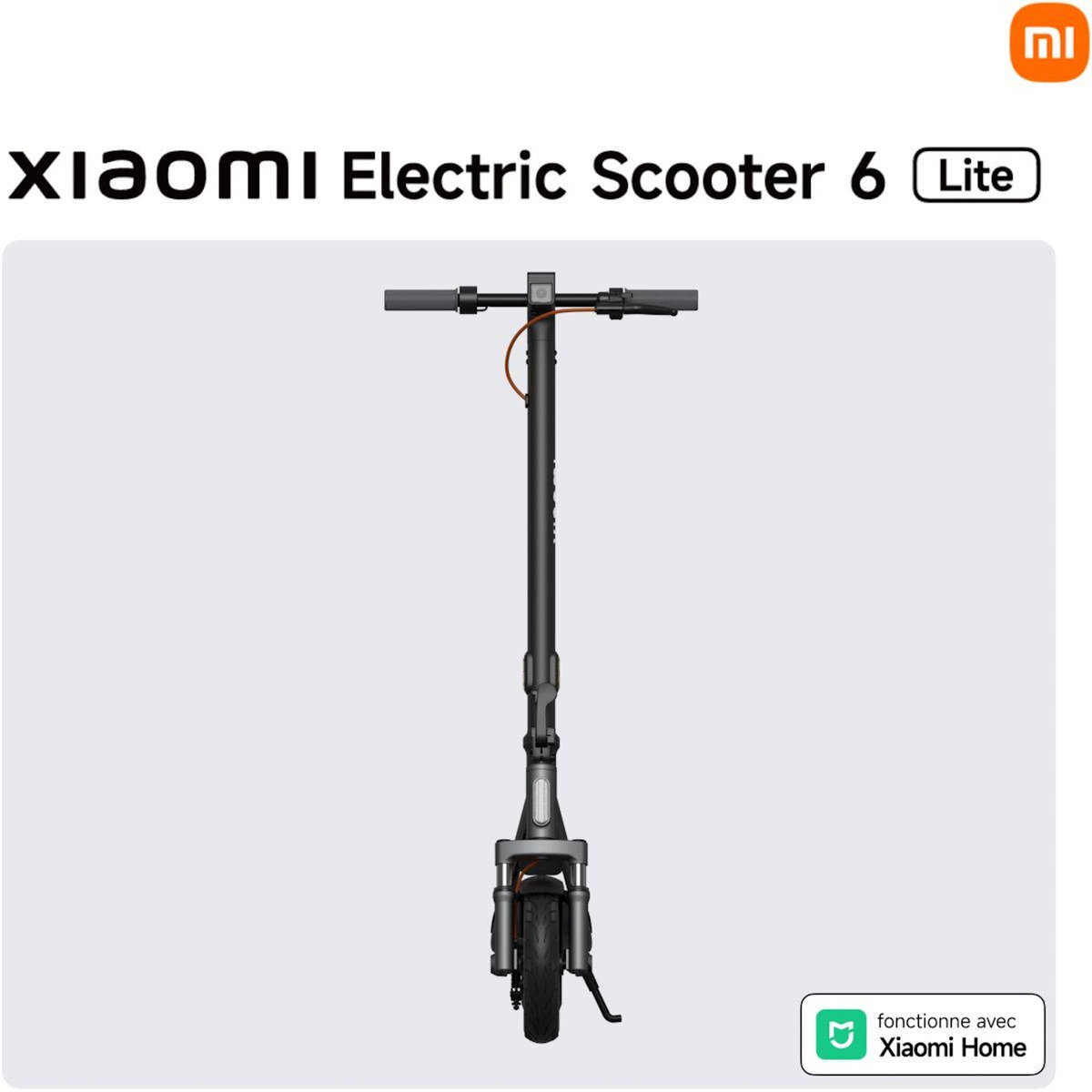XIAOMI Trottinette électrique Electric Scooter 6 Lite Noir