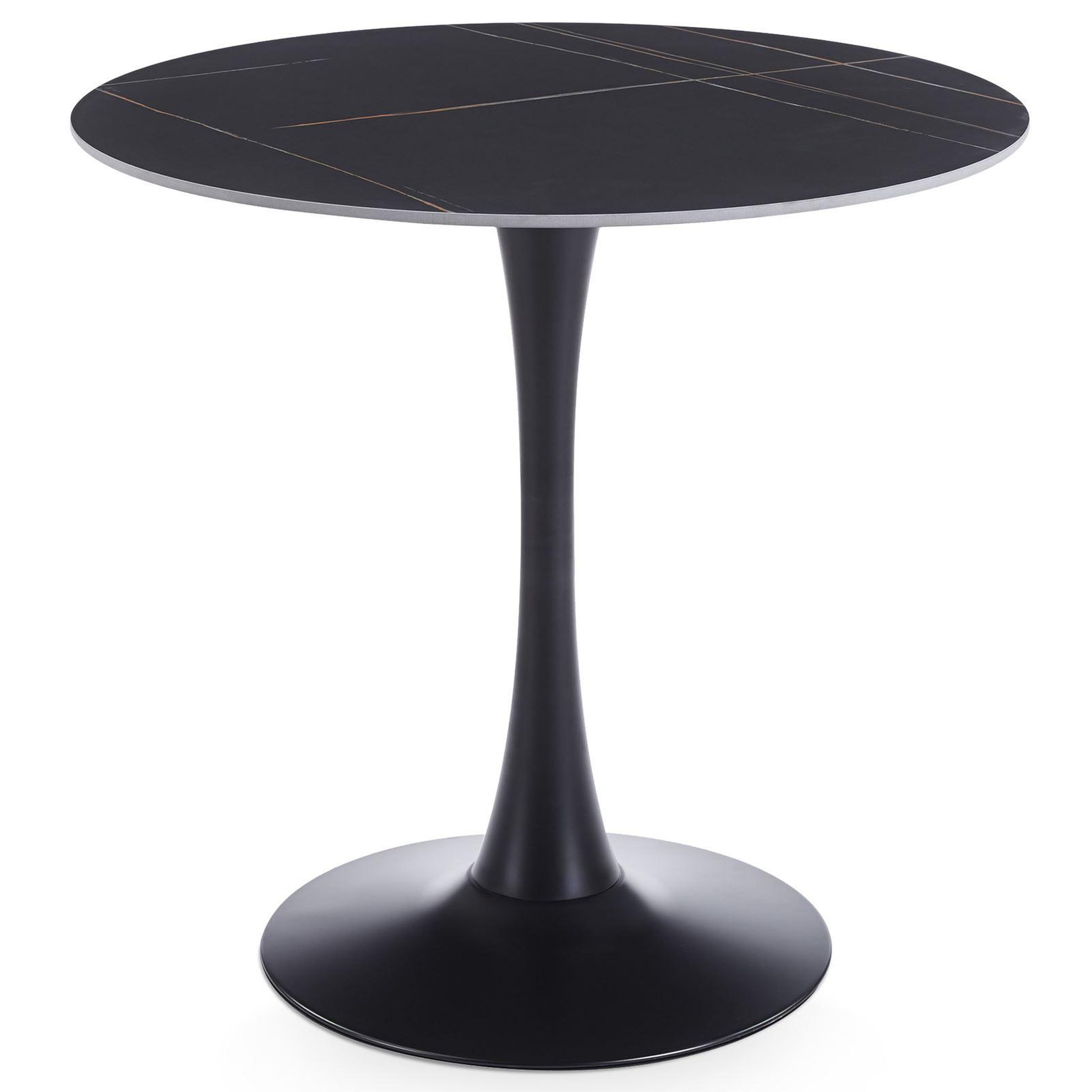 Voir la diapositive 1 : IDIMEX Table à manger ronde loire ø 80 cm en céramique