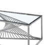 Voir la diapositive 3 : Paris Prix Table Basse Design en Verre  Tanya  120cm Argent