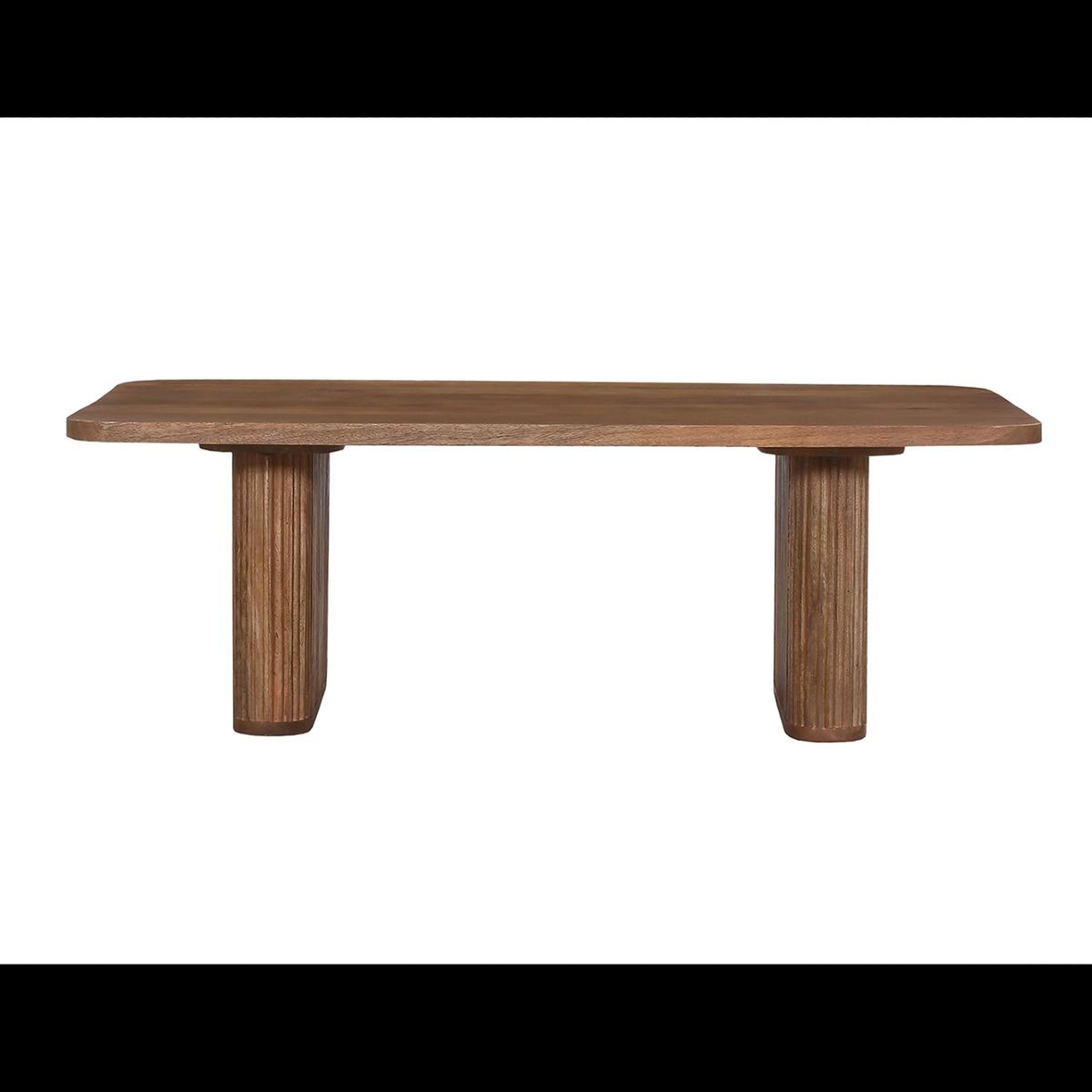 Voir la diapositive 4 : JLC KREATION Table basse rectangle en bois de manguier jeanne