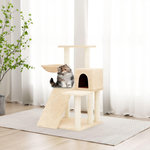 VIDAXL Arbre a chat avec griffoirs en sisal Creme 82 cm