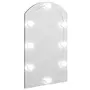 VIDAXL Miroir avec eclairage LED 70x40 cm Verre Arche