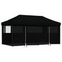 Voir la diapositive 2 : VIDAXL Tente de reception pliable escamotable 4 parois laterales noir