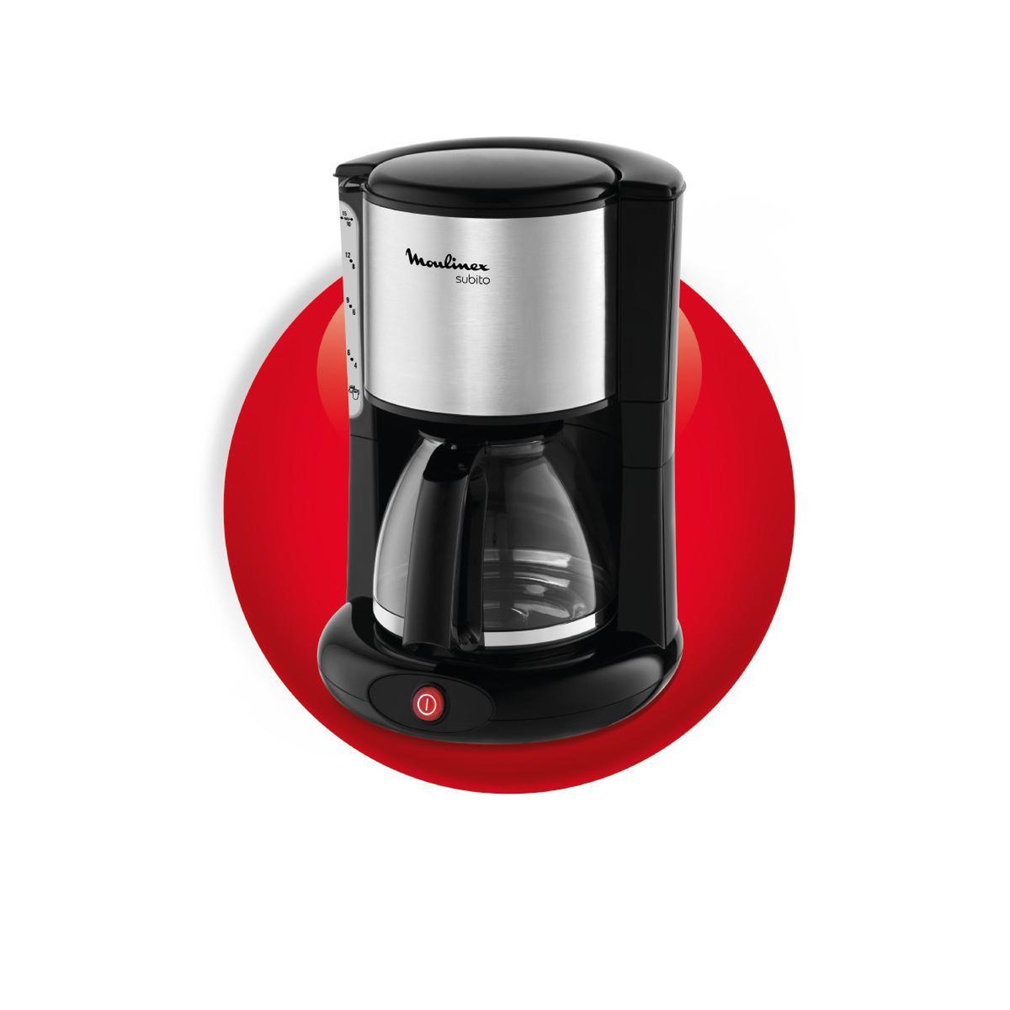 Voir la diapositive 3 : MOULINEX Cafetière filtre 15 tasses 1000w - fg360811