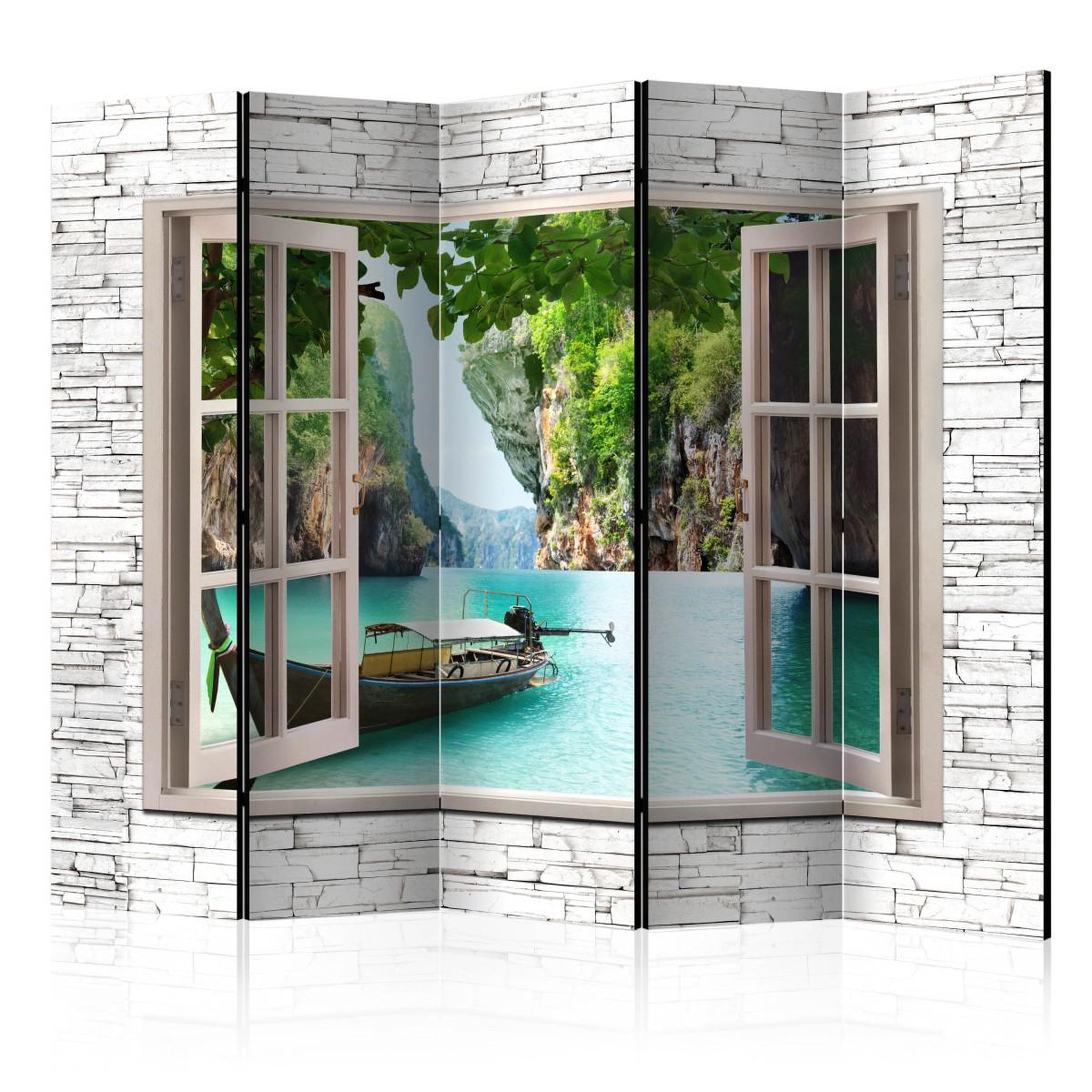 Paris Prix Paravent 5 volets  thai paradise  172x225cm