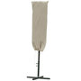 Voir la diapositive 1 : OUTSUNNY Housse de protection imperméable pour parasol droit avec fermeture éclair et cordon de serrage polyester oxford kaki léger
