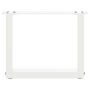 Voir la diapositive 5 : VIDAXL Pieds de table basse forme de U 2 pcs blanc 30x(30-31) cm acier