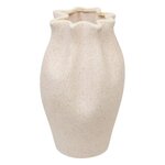 ATMOSPHERA Vase Moucheté en Dolomite  Grigor  20cm Blanc