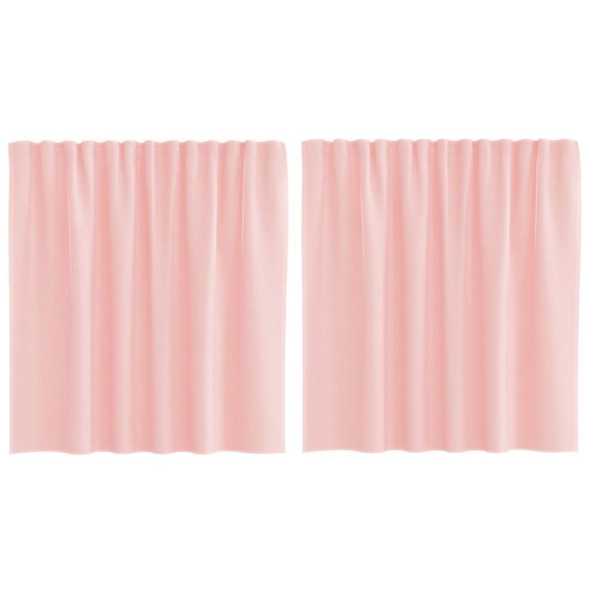 VIDAXL Rideaux en voile avec boucles 2 pcs rose 140x140 cm