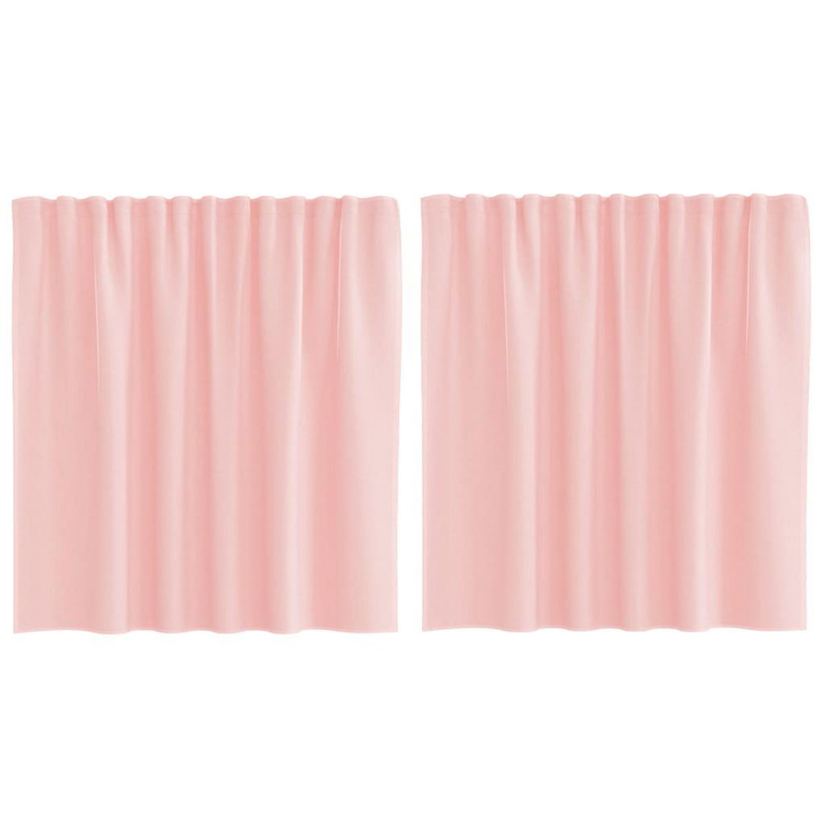 VIDAXL Rideaux en voile avec boucles 2 pcs rose 140x140 cm