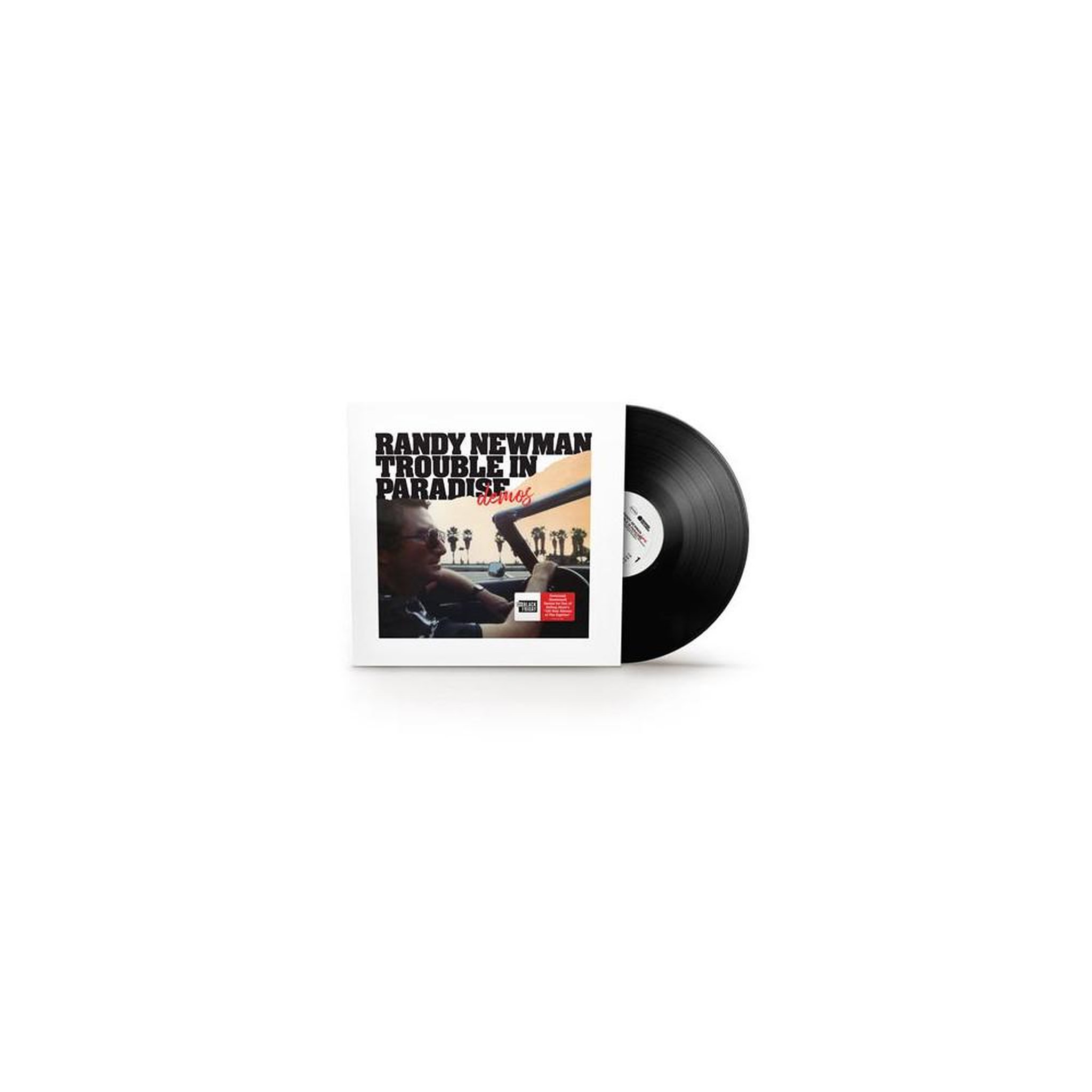 Rhino Vinyle lp édition limitée trouble in paradise demos, démos inédites de randy newman, disque noir