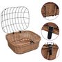 Voir la diapositive 2 : VIDAXL Panier avant de vélo avec couvercle 50x45x35 cm Saule naturel