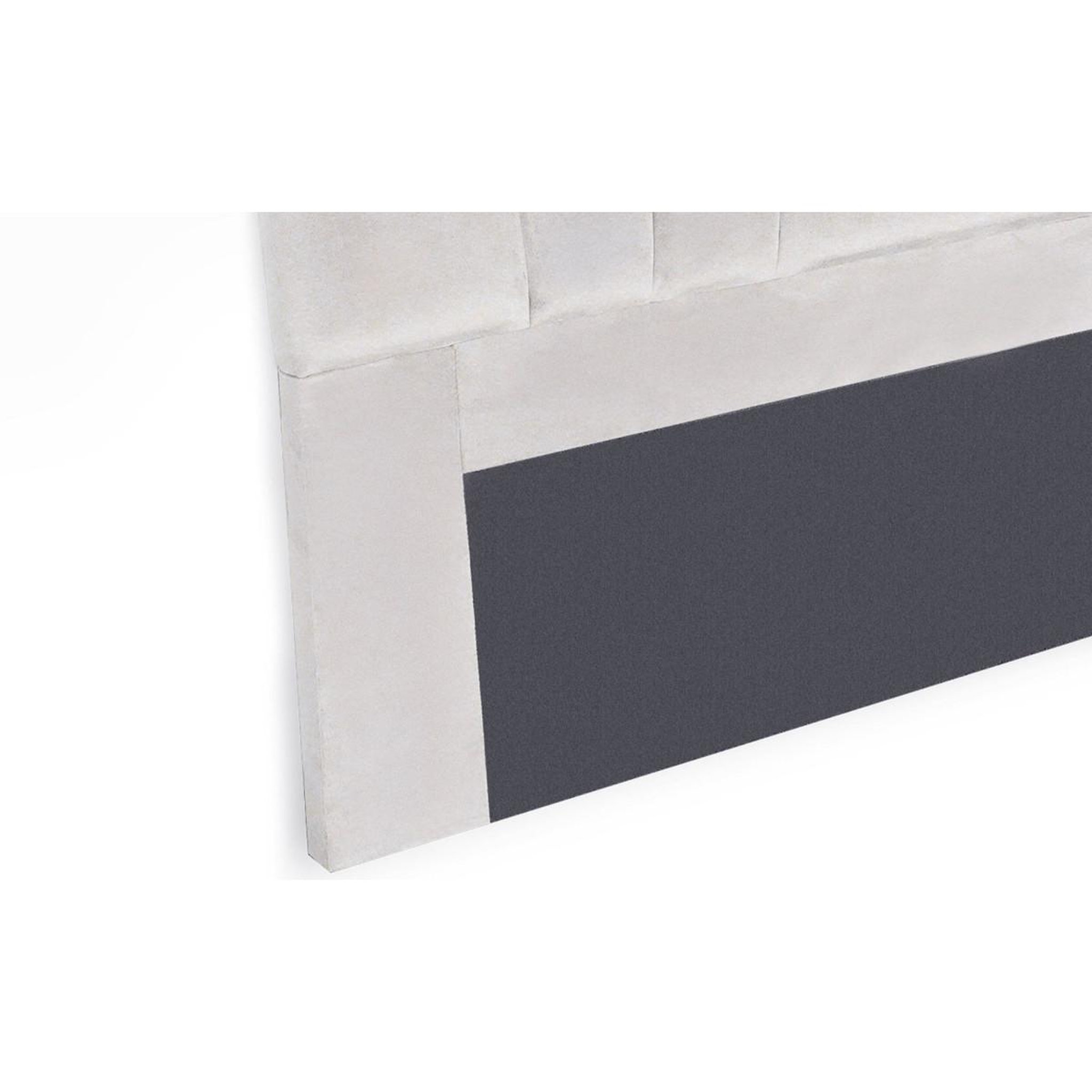 Voir la diapositive 5 : Paris Prix Tête de lit en velours  renaya  180cm argent