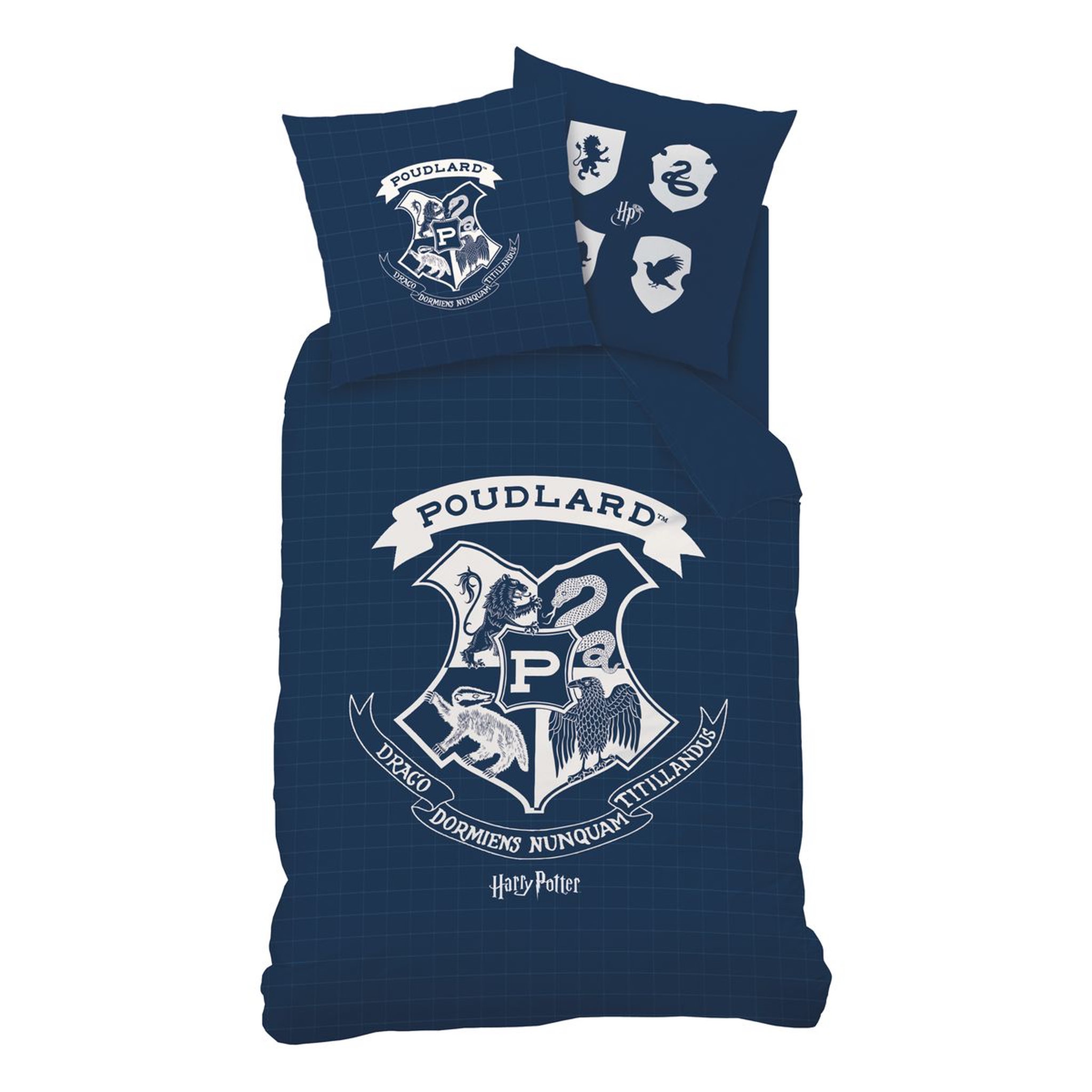 HARRY POTTER Parure housse de couette enfant en coton 57 fils HARRY POTTER