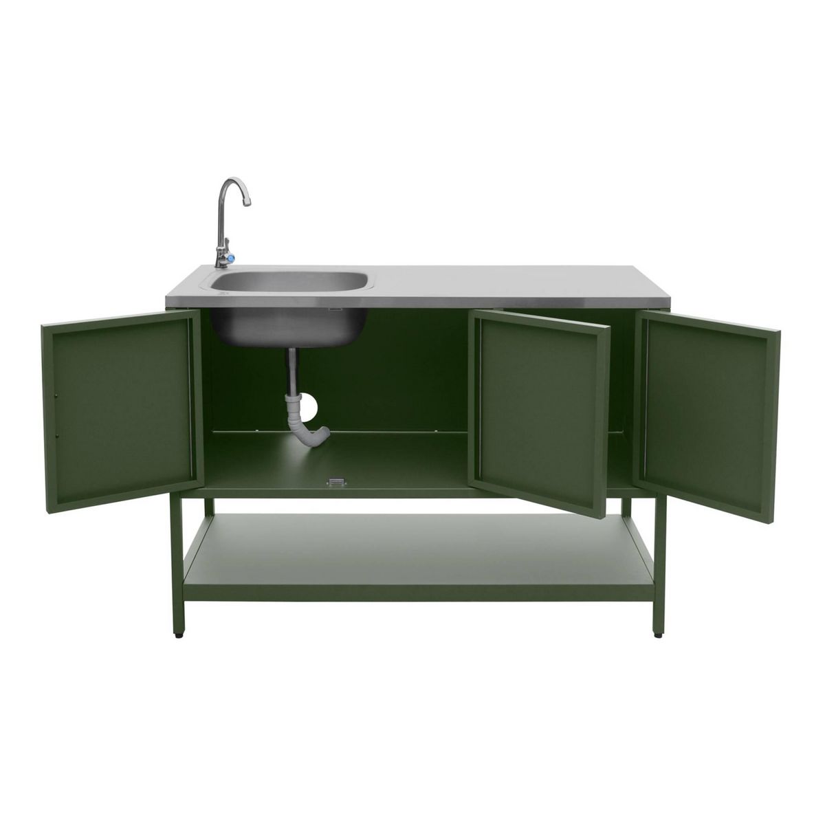 SWEEEK Cuisine extérieure 2 modules en acier inoxydable