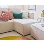 Voir la diapositive 3 : BEST MOBILIER Topaze - canapé d'angle réversible - 4 places - convertible avec coffre - en tissu velours relief