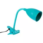 ATMOSPHERA Lampe à pince en silicone - H. 43 cm. - Bleu