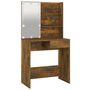 Voir la diapositive 6 : VIDAXL Coiffeuse avec LED Chene fume 74,5x40x141 cm
