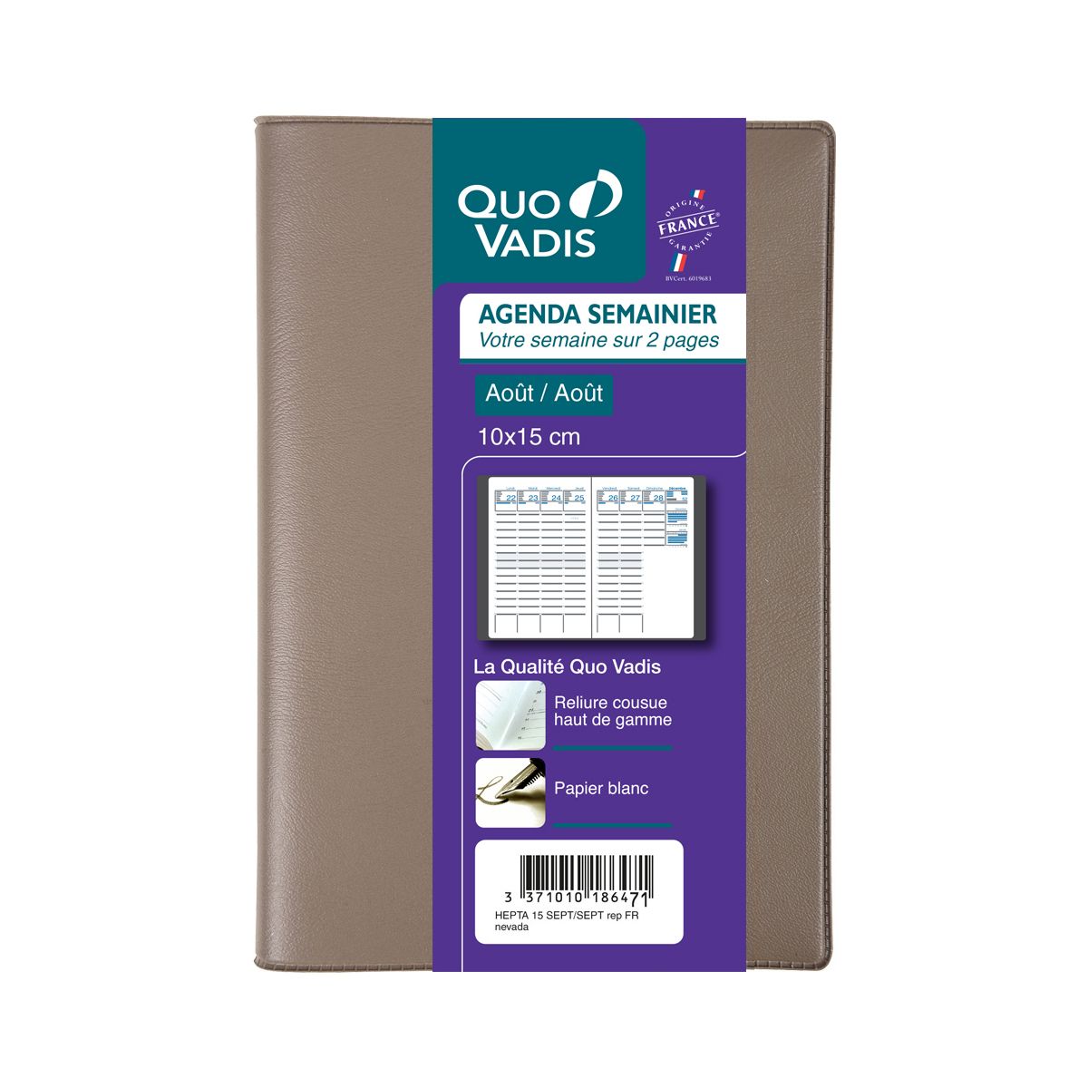 quo-vadis-agenda-semainier-10x15-cm-quovadis-marron-pas-cher-auchan-fr