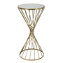 Voir la diapositive 1 : Paris Prix Table d'Appoint Design  Hypnose  70cm Or