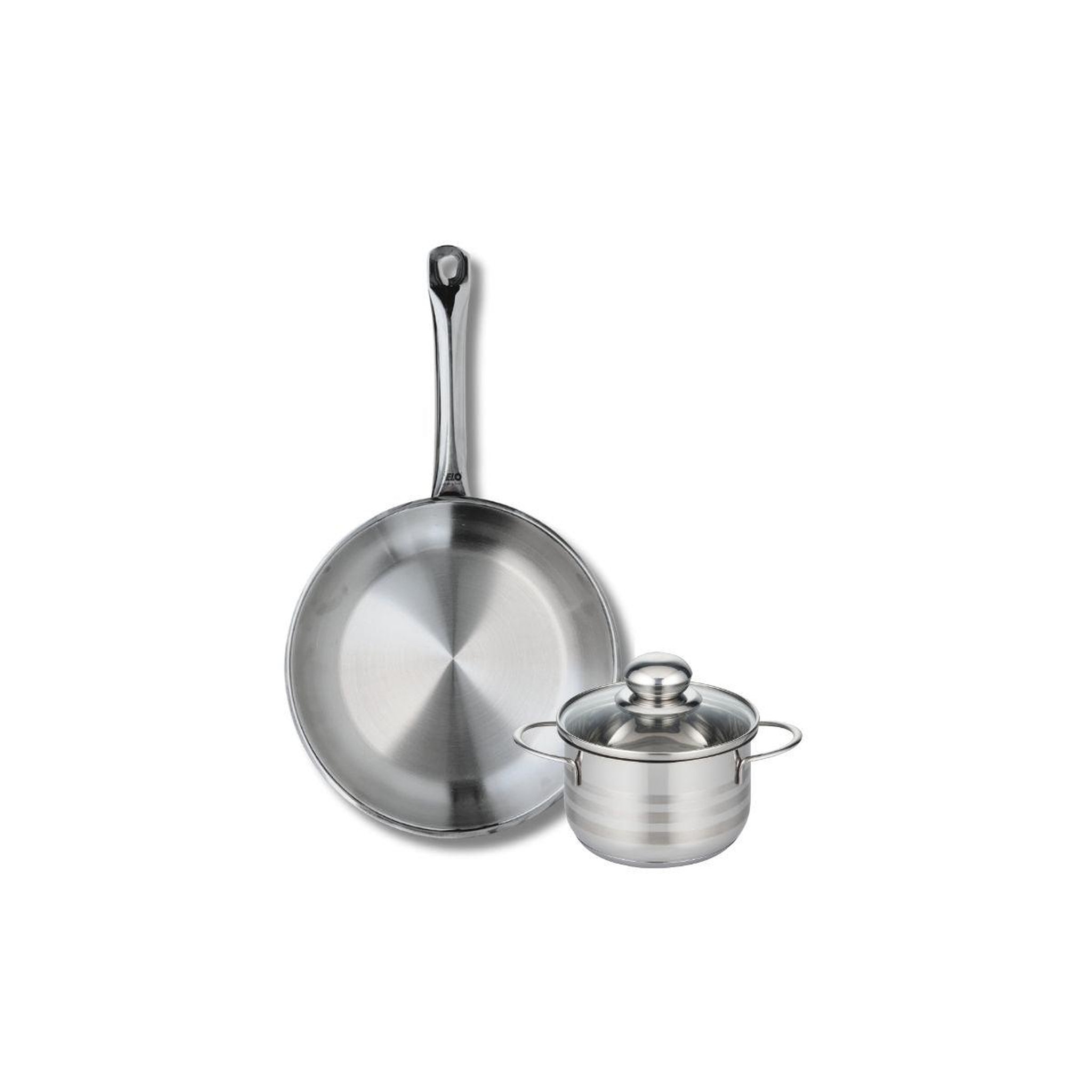 ELO Ensemble de 1 poêle de cuisson 28 cm et 1 faitout 14 cm elo profi brillant