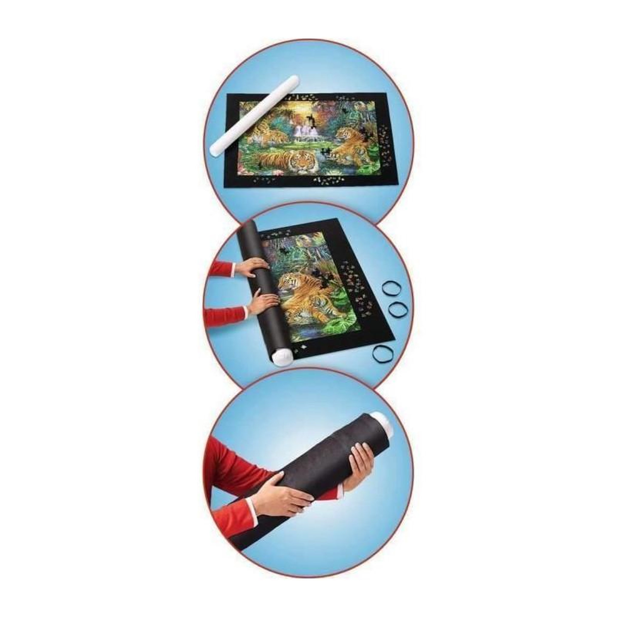 Voir la diapositive 2 : RAVENSBURGER Mallette Puzzle Store 300 – 1000 pièces – Ravensburger – Pour trier, réaliser, transporter et conserver vos puzzles – Accessoire puzzle