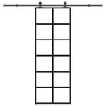 VIDAXL Porte coulissante avec kit de quincaillerie 76x205 cm Verre ESG