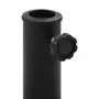 VIDAXL Socle demi-rond de parasol Polyresine 15 kg Noir