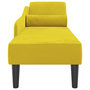 Voir la diapositive 4 : VIDAXL Chaise longue avec coussins jaune velours