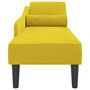 Voir la diapositive 4 : VIDAXL Chaise longue avec coussins jaune velours
