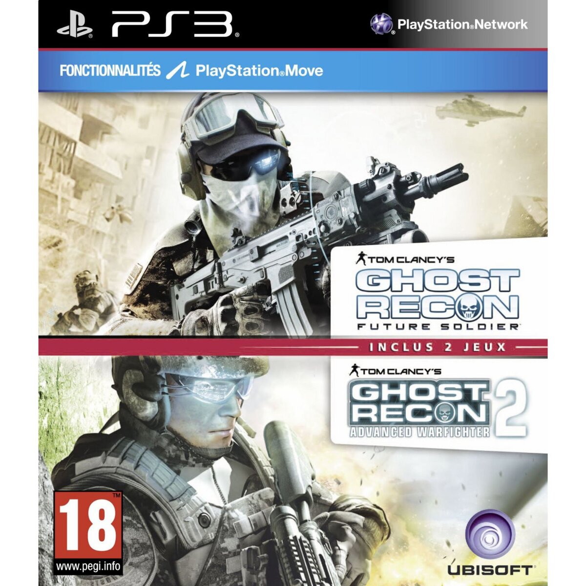 Pack 2 jeux Ghost Recon PS3