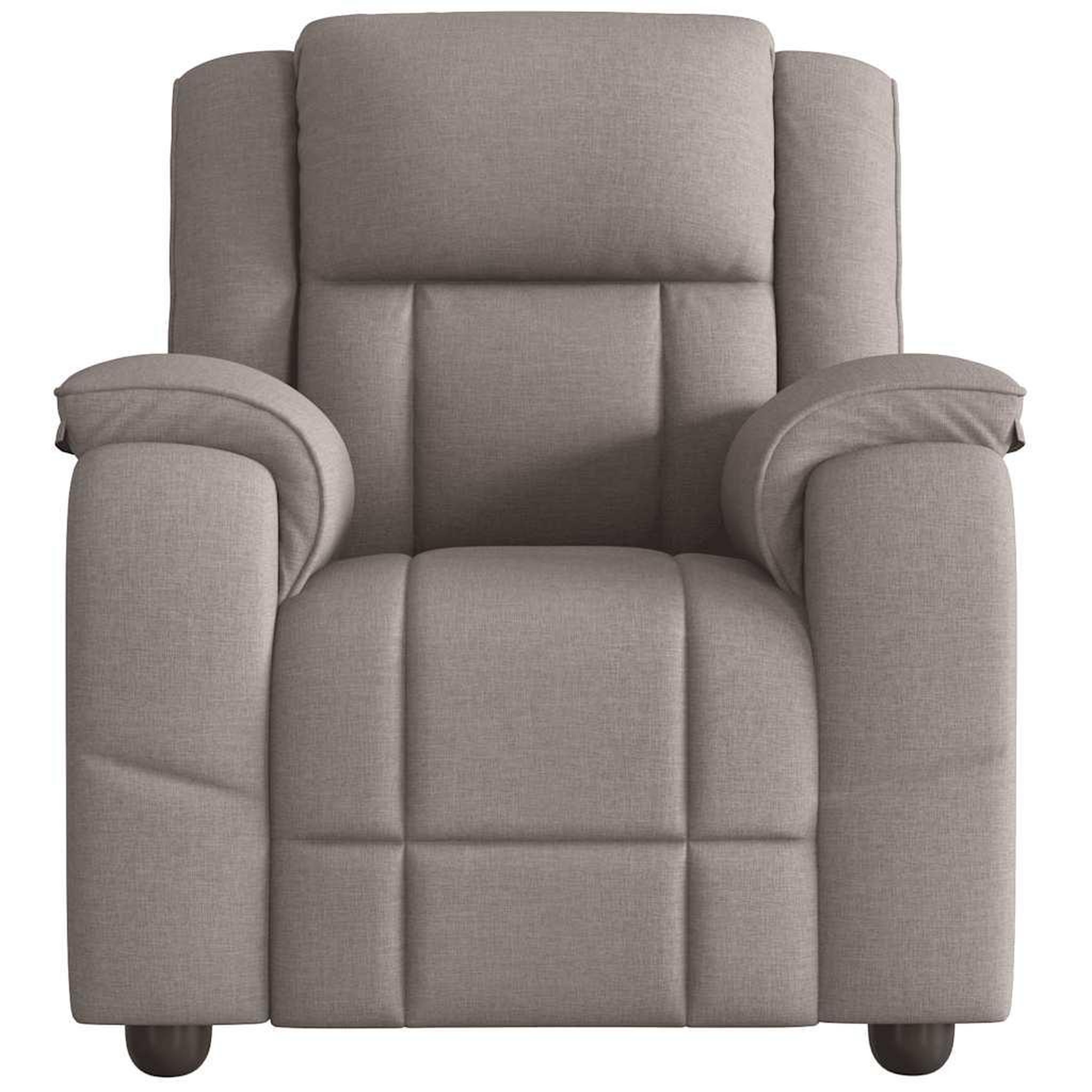 Voir la diapositive 3 : VIDAXL Fauteuil inclinable Taupe Tissu