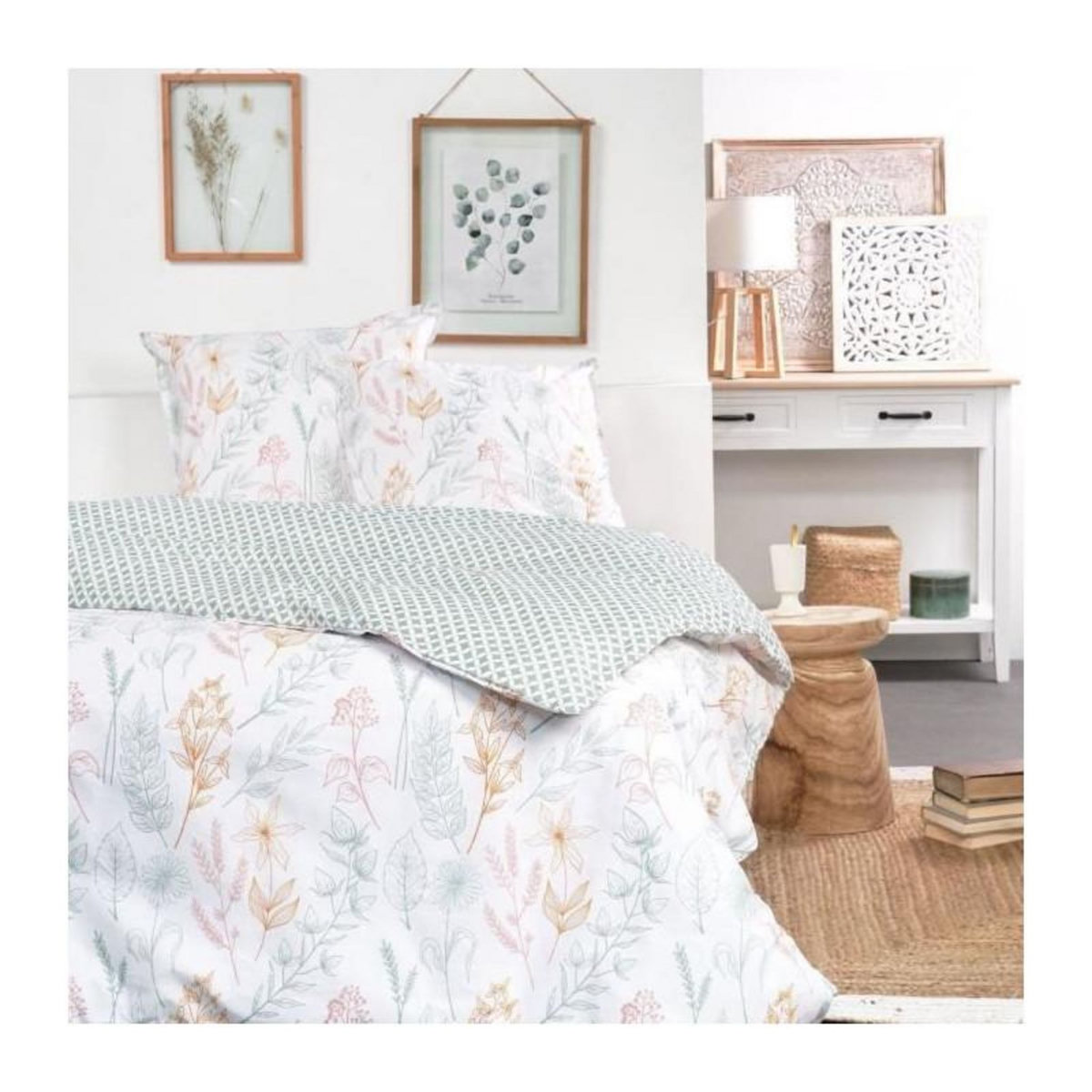 Today Parure de lit 2 personnes - TODAY - Sunshine 11.49 - 240 x 260 cm - 100% Coton imprimé