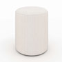 Voir la diapositive 1 : Rendez vous déco Pouf rond en velours côtelé beige-Lily