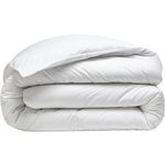 BATON ROUGE Housse de couette 100% percale de coton lavé 80fils/cm2 blanc. Coloris disponibles : Blanc