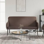 VIDAXL Banc Marron 110x76x80 cm Similicuir