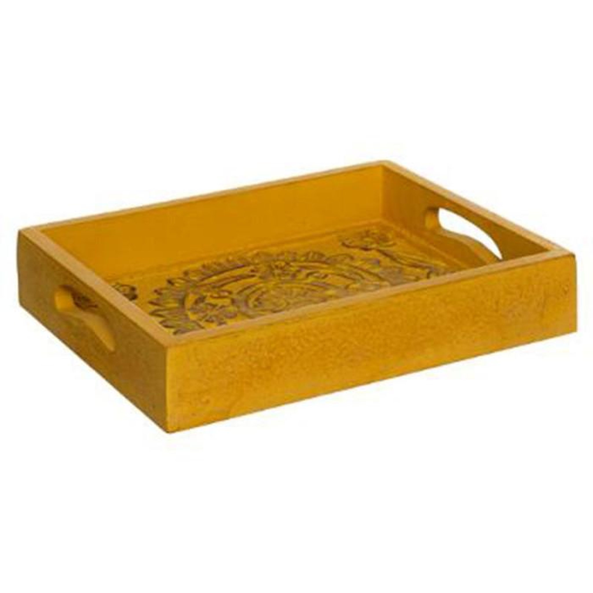 Voir la diapositive 4 : ATMOSPHERA Lot de 3 plateaux  idylle folk  45cm multicolore