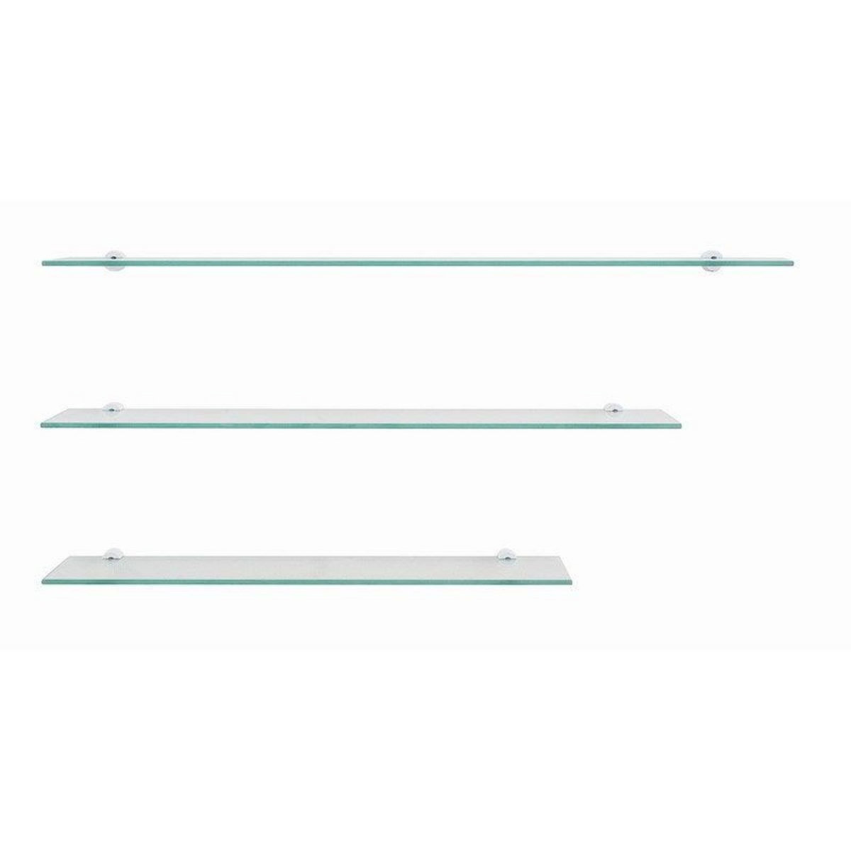 CENTRALE BRICO Tablette en verre trempé, 70 x 12 cm