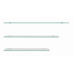 CENTRALE BRICO Tablette en verre trempé, 70 x 12 cm